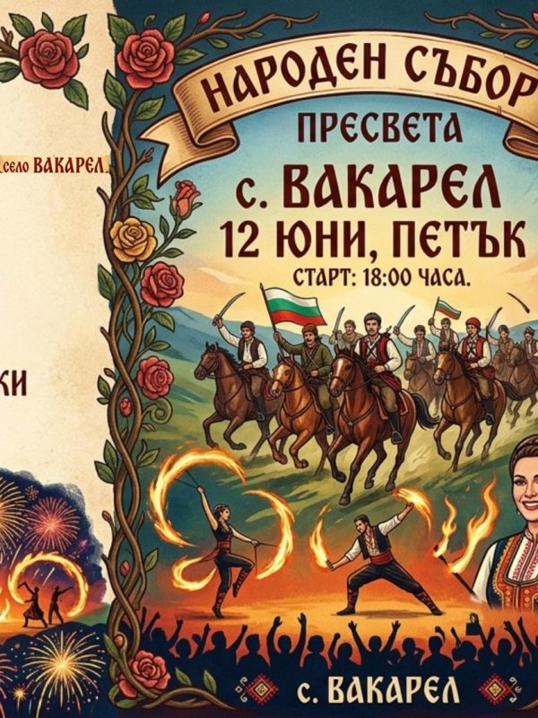 Народен събор „Пресвета“ 2026 превръща Вакарел в културно средище на България