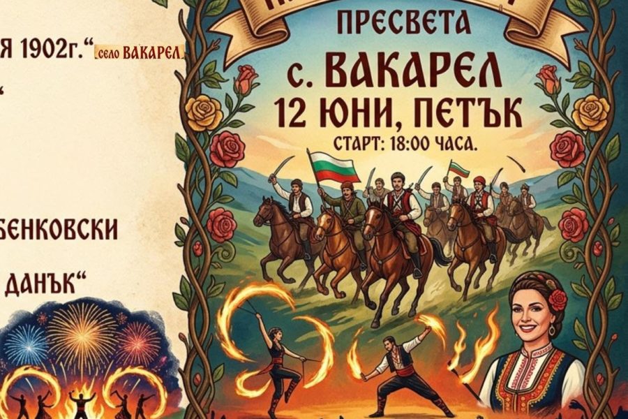 Народен събор „Пресвета“ 2026 превръща Вакарел в културно средище на България